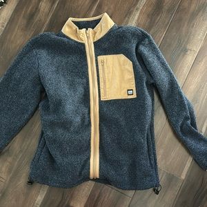 REEF men’s zipper up knitted jacket
